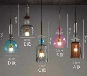 Clear Dome Glass Pendant Light - E Style